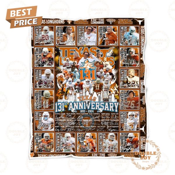 Texas Longhorns 131st 1883-2024 Anniversary Blanket