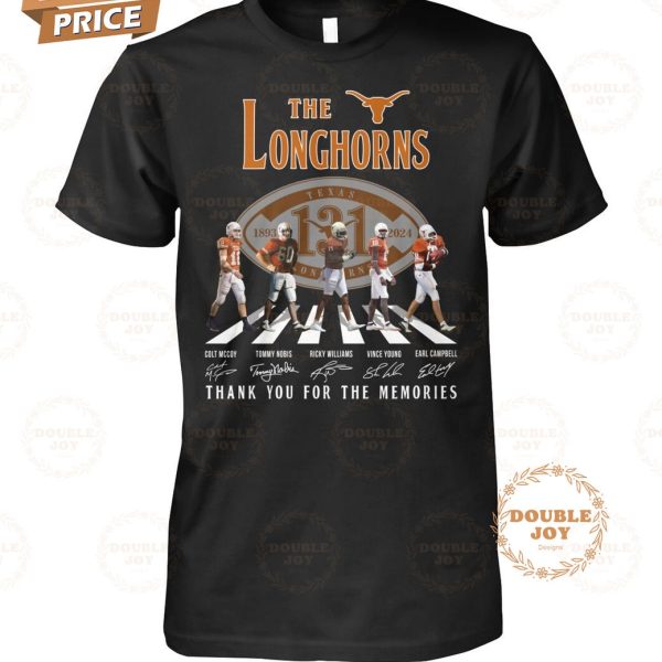 Texas Longhorns 131th 1893-2024 Thank You For The Memories 2D T-Shirt