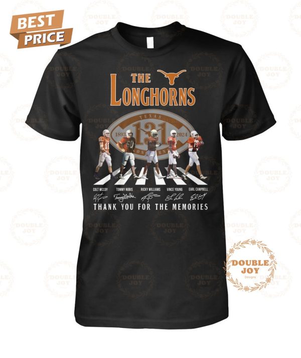 Texas Longhorns 131th 1893-2024 Thank You For The Memories 2D T-Shirt