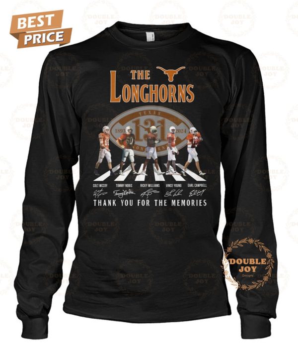 Texas Longhorns 131th 1893-2024 Thank You For The Memories 2D T-Shirt