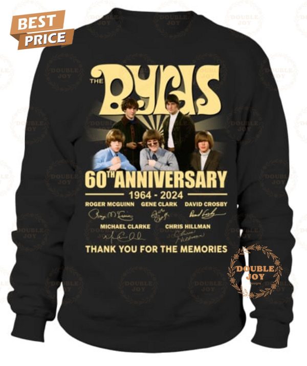 The Byrds 60th Anniversary 1964-2024 Thank You For The Memories T-Shirt