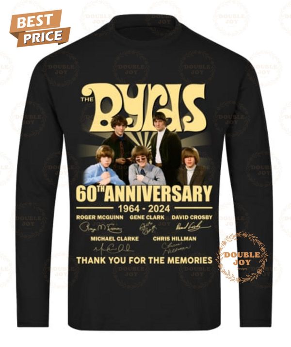 The Byrds 60th Anniversary 1964-2024 Thank You For The Memories T-Shirt