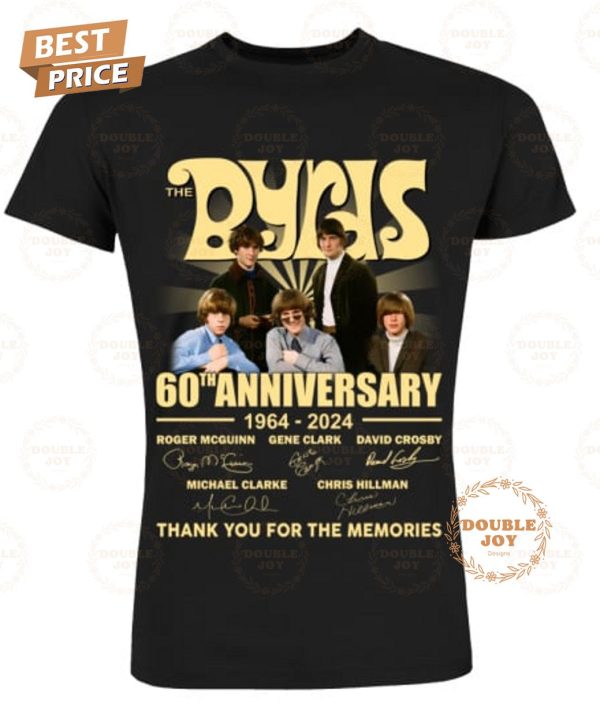 The Byrds 60th Anniversary 1964-2024 Thank You For The Memories T-Shirt