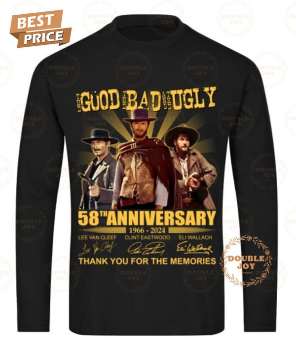 The Good The Bad And The Ugly 58th Anniversary 1966-2024 Thank You For The Memories T-Shirt