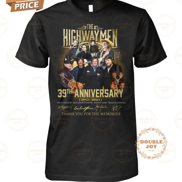 The Highwaymen 39th Anniversary 1985-2024 Thank You For The Memories T-Shirt