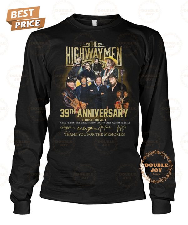 The Highwaymen 39th Anniversary 1985-2024 Thank You For The Memories T-Shirt