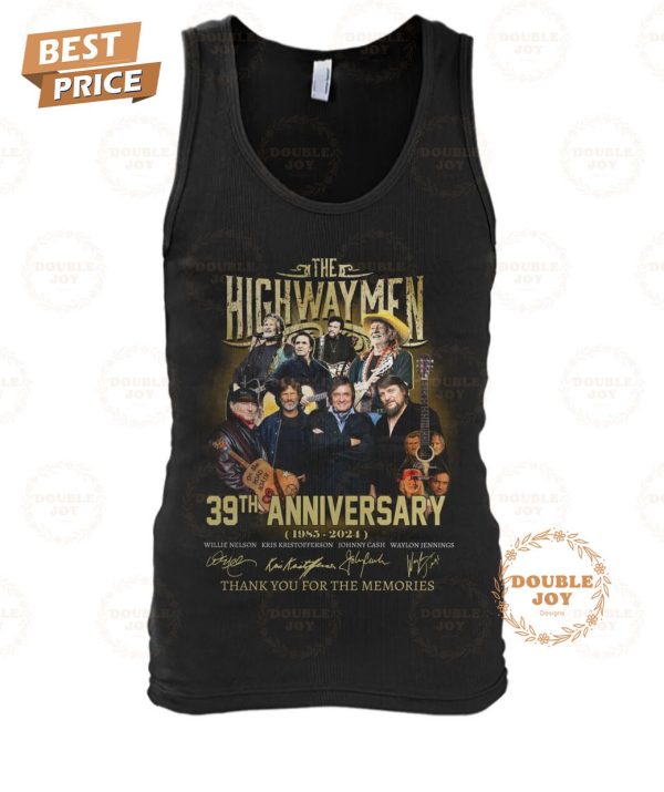 The Highwaymen 39th Anniversary 1985-2024 Thank You For The Memories T-Shirt