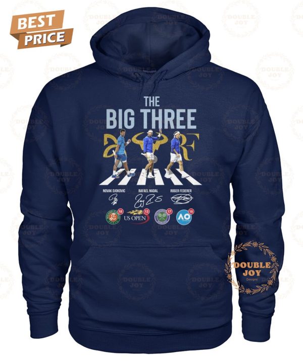 There Big Three Novak Djokovic Rafael Nadal Roger Federer T-Shirt