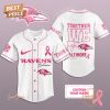 Together We Fight Clemson Tigers Custom Name Baseball Jersey