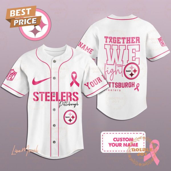 Together We Fight Pittsburgh Steelers Custom Name Baseball Jersey