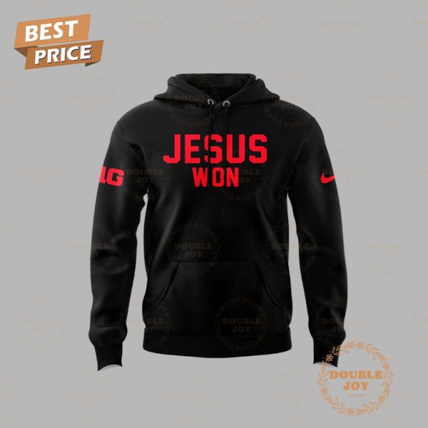 Ohio State Buckeyes Jesus Won 2024 T-Shirt,Hoodie – Black