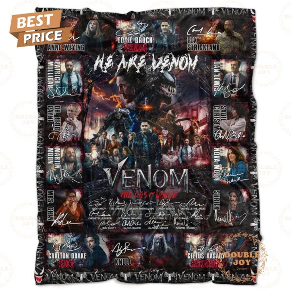 Venom Film: The Last Dance “We Are Venom” Fleece Blanket