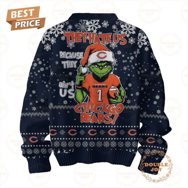 Chicago Bears They Hate Us Christmas 2024 Sweater – Blue