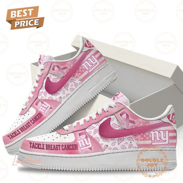 New York Giants Tackle Breast Cancer Air Force 1 Sneakers