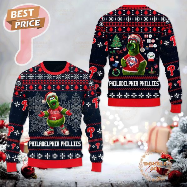 Philadelphia Phillies Ho Ho Ho Christmas Sweater