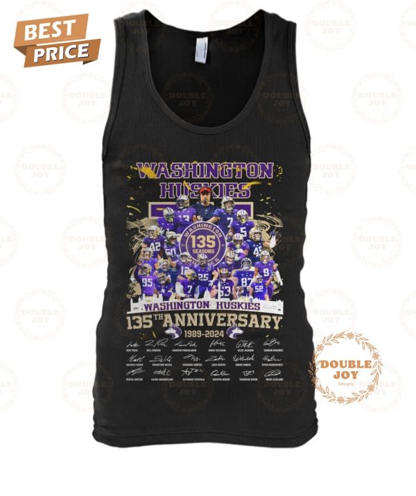 Washington Huskies 135th Anniversary 1889-2024 T-Shirt