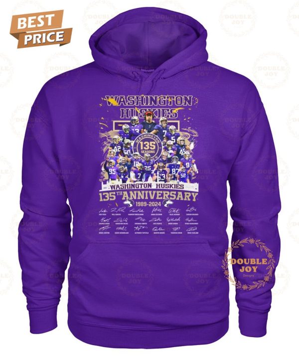 Washington Huskies 135th Anniversary 1889-2024 T-Shirt