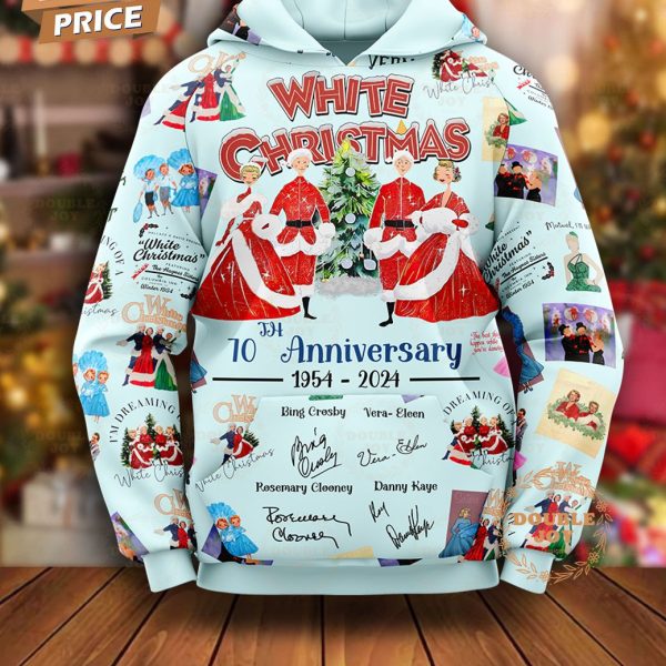 White Christmas 70th Anniversary 1954-2024 Hoodie