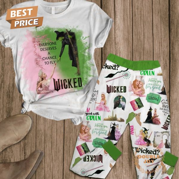 Wicked Film Everyone Deserves A Chance To Fly Fleece Pajamas Set