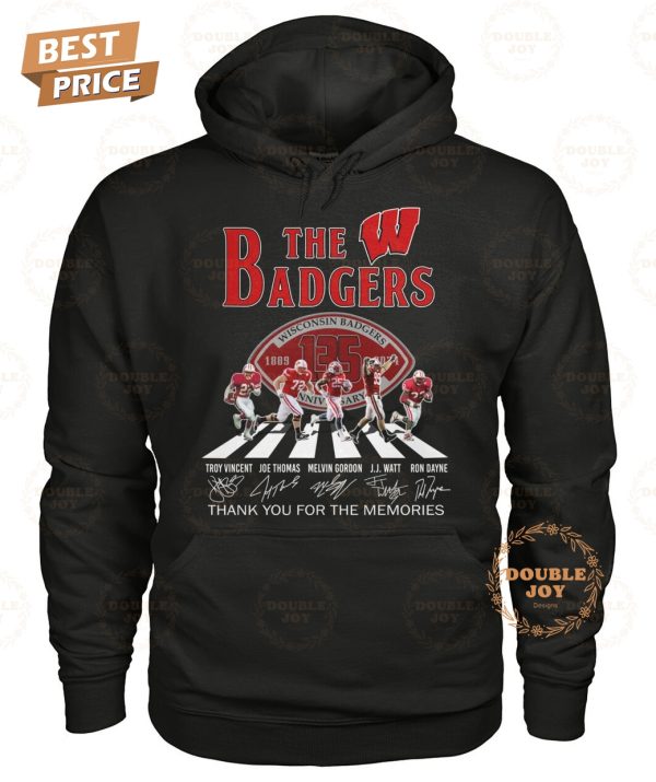 Wisconsin Badgers 135th Anniversary 1889-2024 Thank You For The Memories T-Shirt