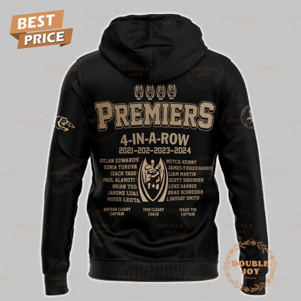 Penrith Panthers 2024 Premiers 4 In A Row 2021-2022-2023-2024 3D T-Shirt