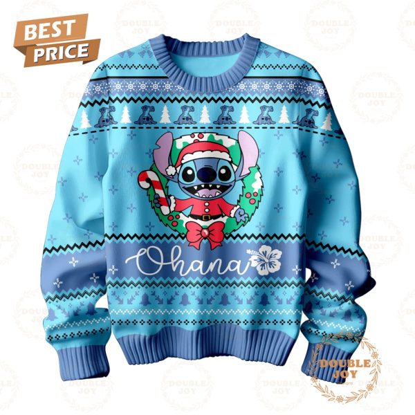 Lilo & Stitch Ohana Merry Christmas 2024 Sweater