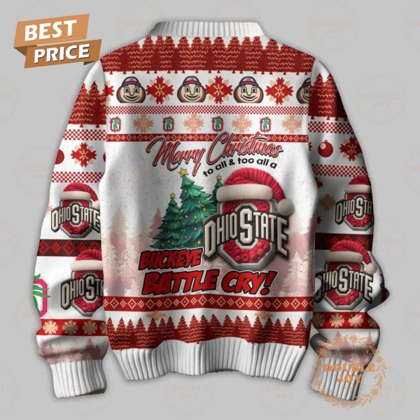 They Not Like Us NCAA Ohio State Buckeyes, Merry Christmas To All And Too All A Buckeye Battle Cry! Sweater