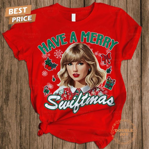 Taylor Swift Have A Merry Swiftmas Fleece Pajamas Set – Red