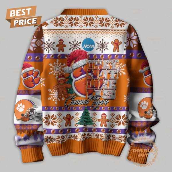 NCAA They Not Like Us Clemson Tigers Merry Christmas Sweater