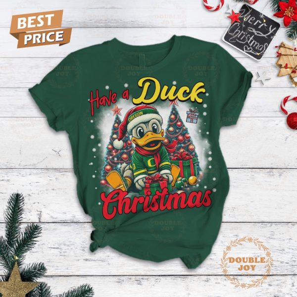 Have A Oregon Ducks Christmas Fleece Pajamas Set