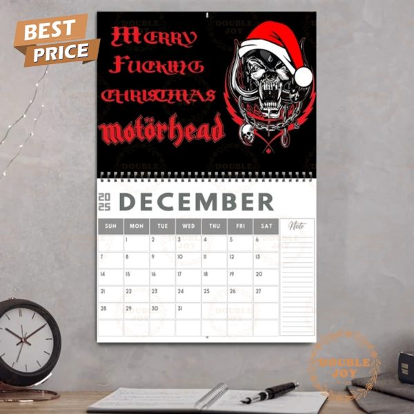 Motorhead 2025 Wall Calendar