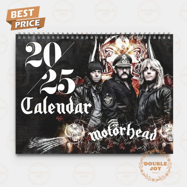 Motorhead 2025 Wall Calendar