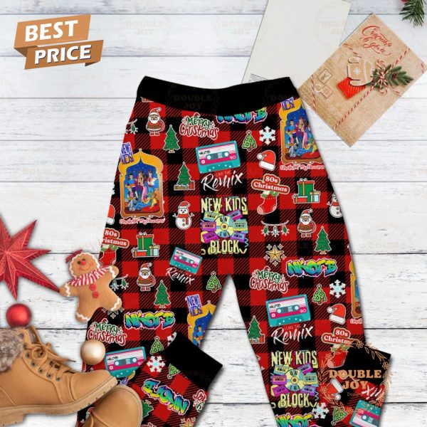 New Kids On The Block Funky Funky Xmas Fleece Pajamas Set