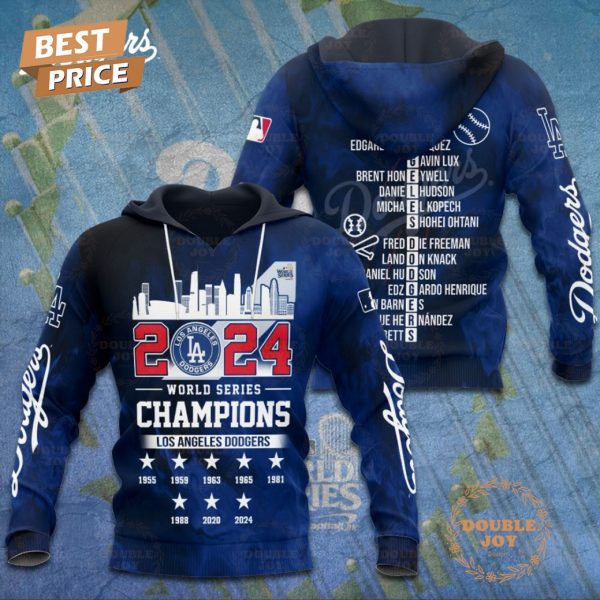 MLB 2024 World Series Champions Los Angeles Dodgers T-Shirt, Hoodie