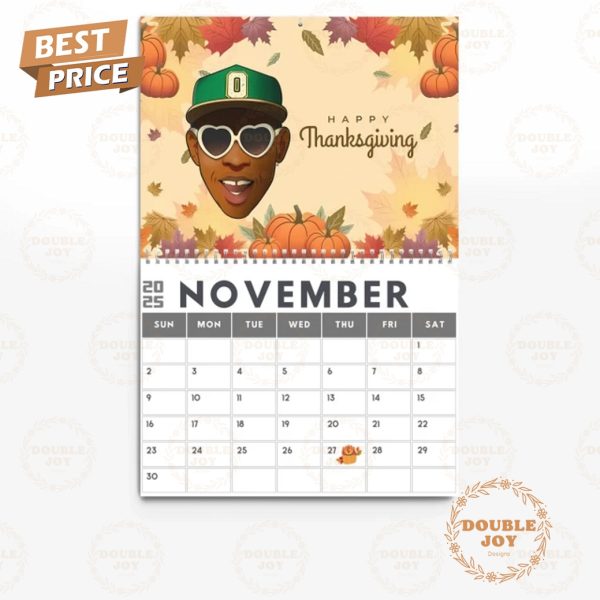 Tyler The Creator 2025 Wall Calendar