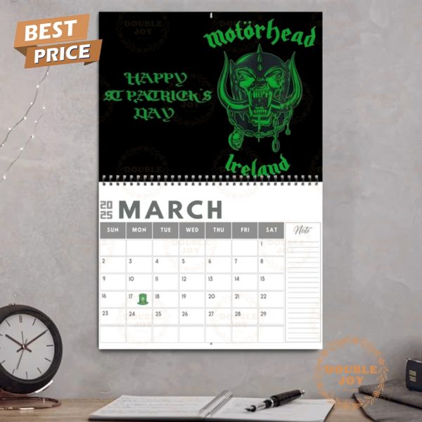 Motorhead 2025 Wall Calendar