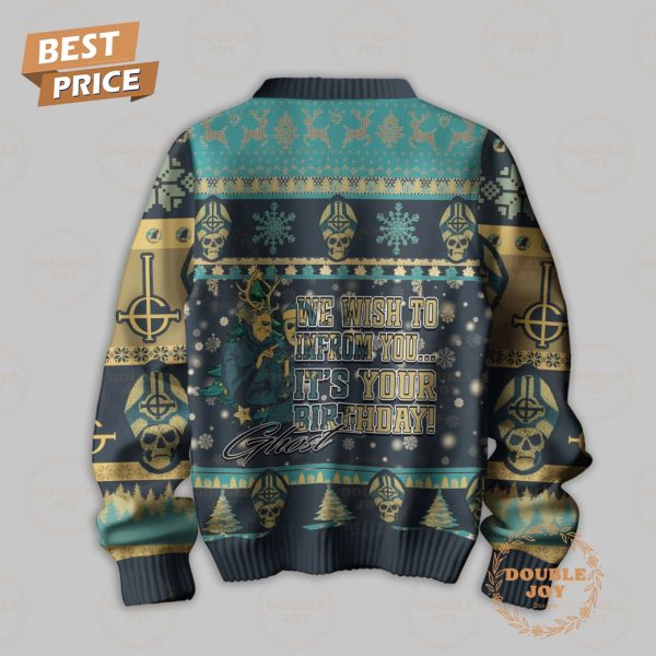 We Wish To Infrom You…It’s Your Birthday! Ghost Rock Band Sweater