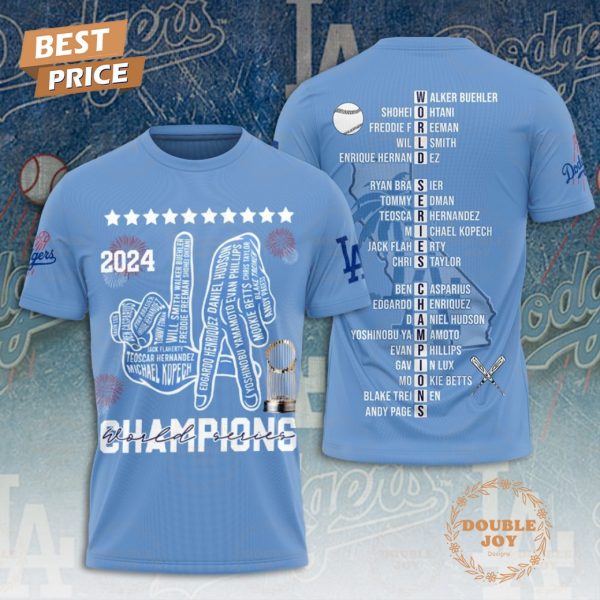 MLB World Series Champions 2024 LA Dodgers T-Shirt, Hoodie