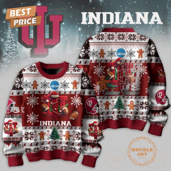 NCAA They Not Like Us Indiana Hoosiers Merry Christmas Sweater