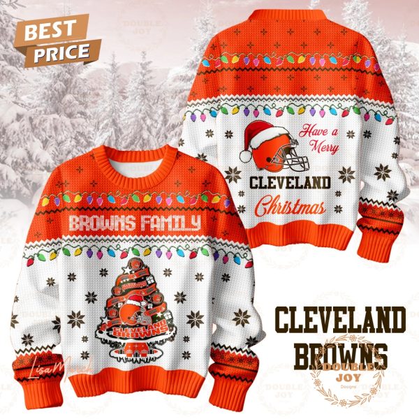 Have A Merry NFL Cleveland Browns Christmas Sweater