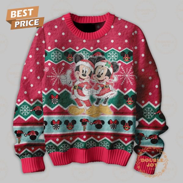 Mickey Mouse Cartoon Christmas On Main Street Sweater