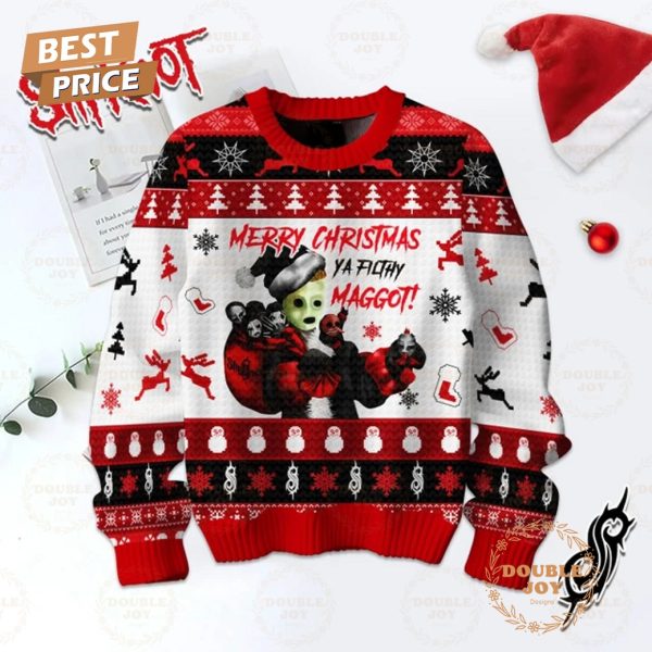 Slipknot Band Merry Christmas Ya Filthy Maggot! Sweater