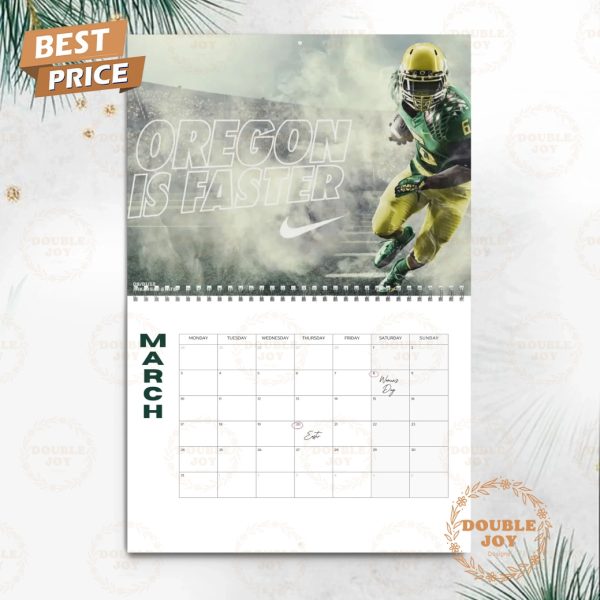 Oregon Ducks 2025 Wall Calendar