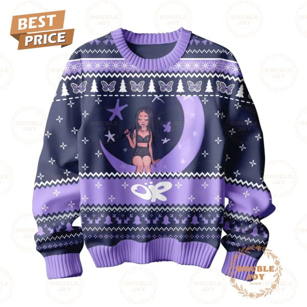 Olivia Rodrigo Moon And Butterfly Christmas Sweater