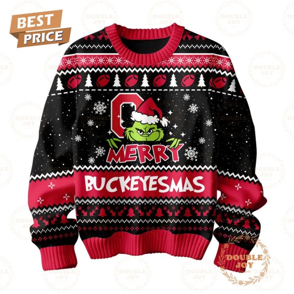 NCAA Ohio State Buckeyes They Hate Us Because They Ain’t Us Merry Buckeyesmas Sweater