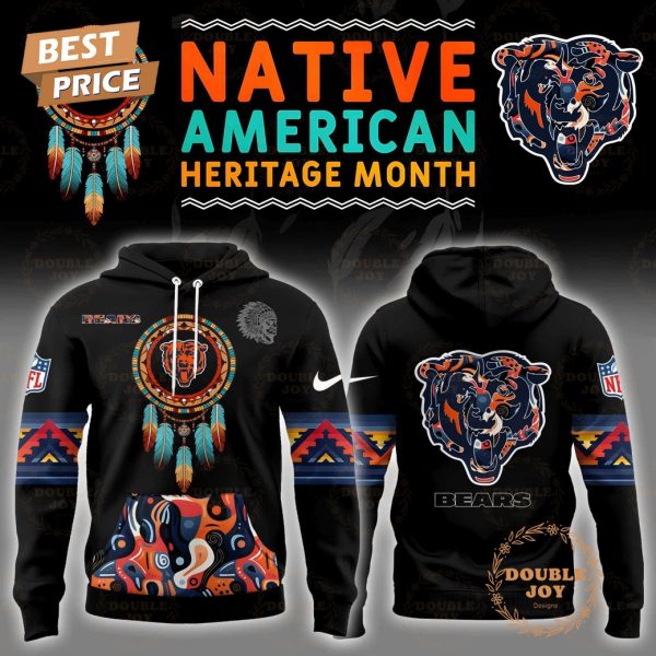 Personalise .NFL- Chicago Bears Native American Heritage Month Hoodie Limited edition