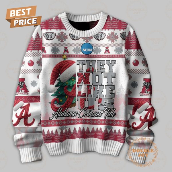 They Not Like Us NCAA Alabama Crimson Tide, Merry Christmas To All And Too All A Roll Tide, Roll Tide!! Sweater