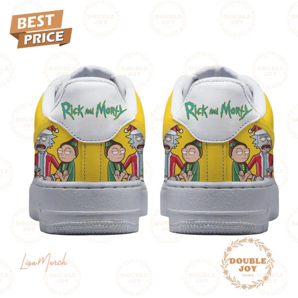 Rick And Morty Merry Schwiftmas Air Force 1 Sneakers