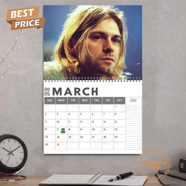 Kurt Cobain 2025 Wall Calendar