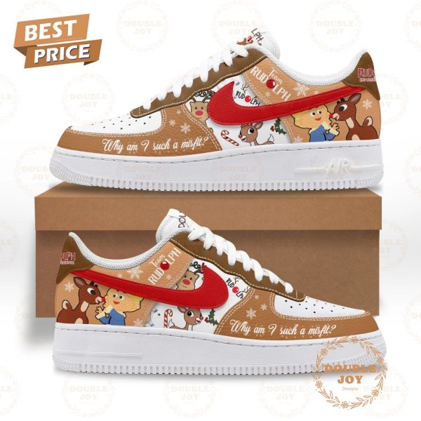 Rudolph The Red Nosed Reindeer Why Am I Such A MisFit Air Force 1 Sneakers